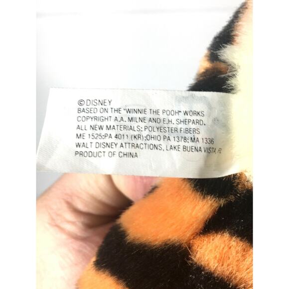 Vintage Disney Tigger Seated Sitting Soft Plush Stuffed Animal 14.5" Tush Tag - Picture 5 of 5